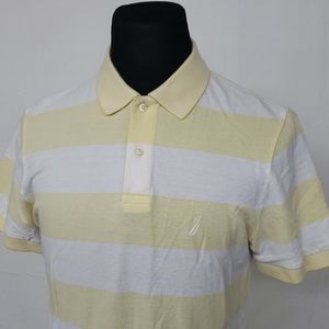 Nautica Slim Fit Short Sleeve Polo Shirt Striped